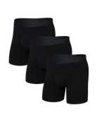 SAXX DropTemp™ Cooling Cotton Boxer Brief Fly 3-Pack – Black - image 2