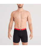 SAXX Essential Cotton Boxer Brief Fly 3-Pack – Red/Navy/Turbulence WB