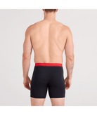 SAXX Essential Cotton Boxer Brief Fly 3-Pack – Red/Navy/Turbulence WB