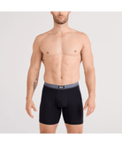 SAXX Essential Cotton Boxer Brief Fly 3-Pack – Red/Navy/Turbulence WB