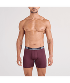 SAXX Essential Performance 3 Pack Boxer Briefs with Fly – Red/Maroon/Black