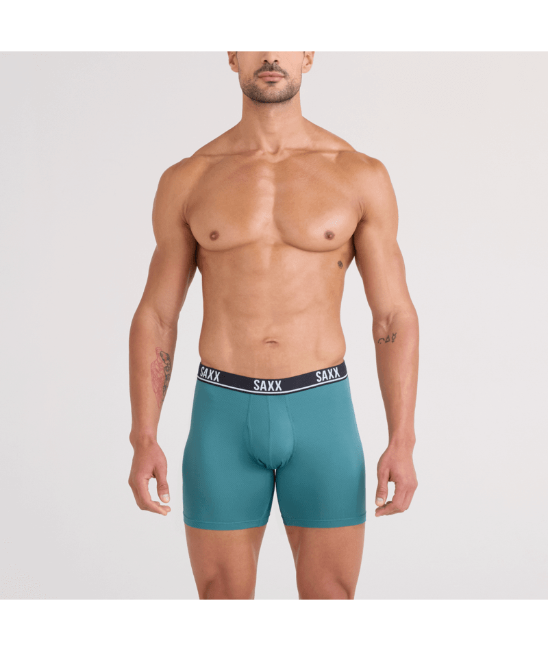 SAXX Essential Performance 3 Pack Boxer Briefs with Fly – Blue/Teal/Maritime