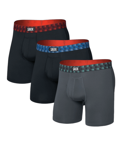 SAXX Multi-Sport Mesh 3 Pack Performance Boxer Briefs