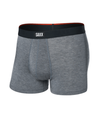 Saxx Underwear Vibe Xtra 1 Pack Soft Comfort Trunks - Dark Grey Heather
