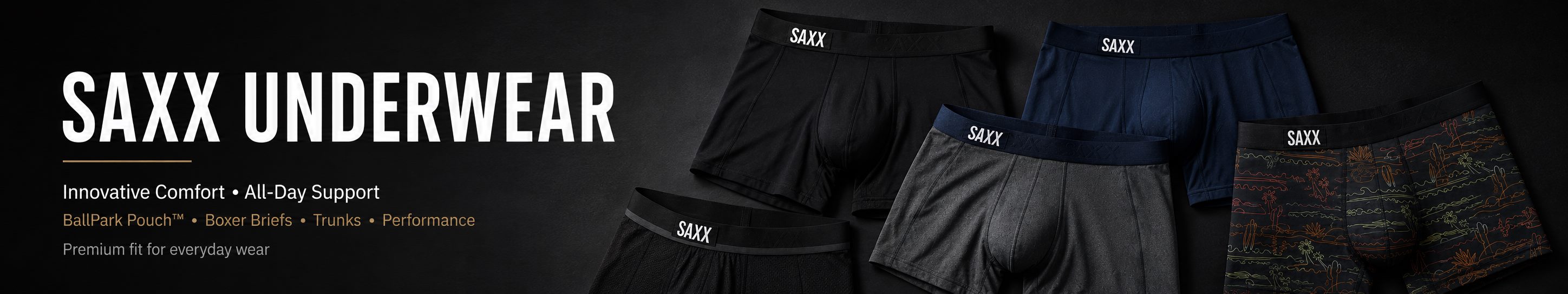 SAXX Underwear | Innovative Men’s Boxer Briefs for Comfort & Support