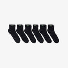Lacoste 6-Pack Quarter Sport Socks - Black - 6-pack product view