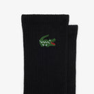 Lacoste 3-Pack Sport Socks - Black - crocodile logo detail