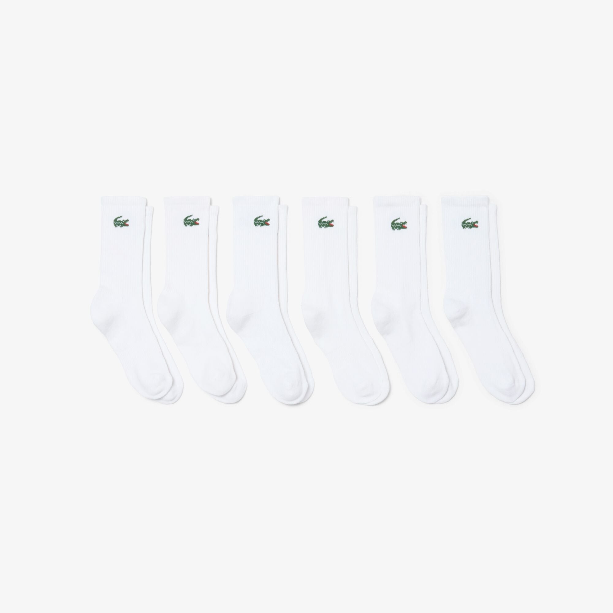 Lacoste 6-Pack Sport Socks - White - 6-pack product view