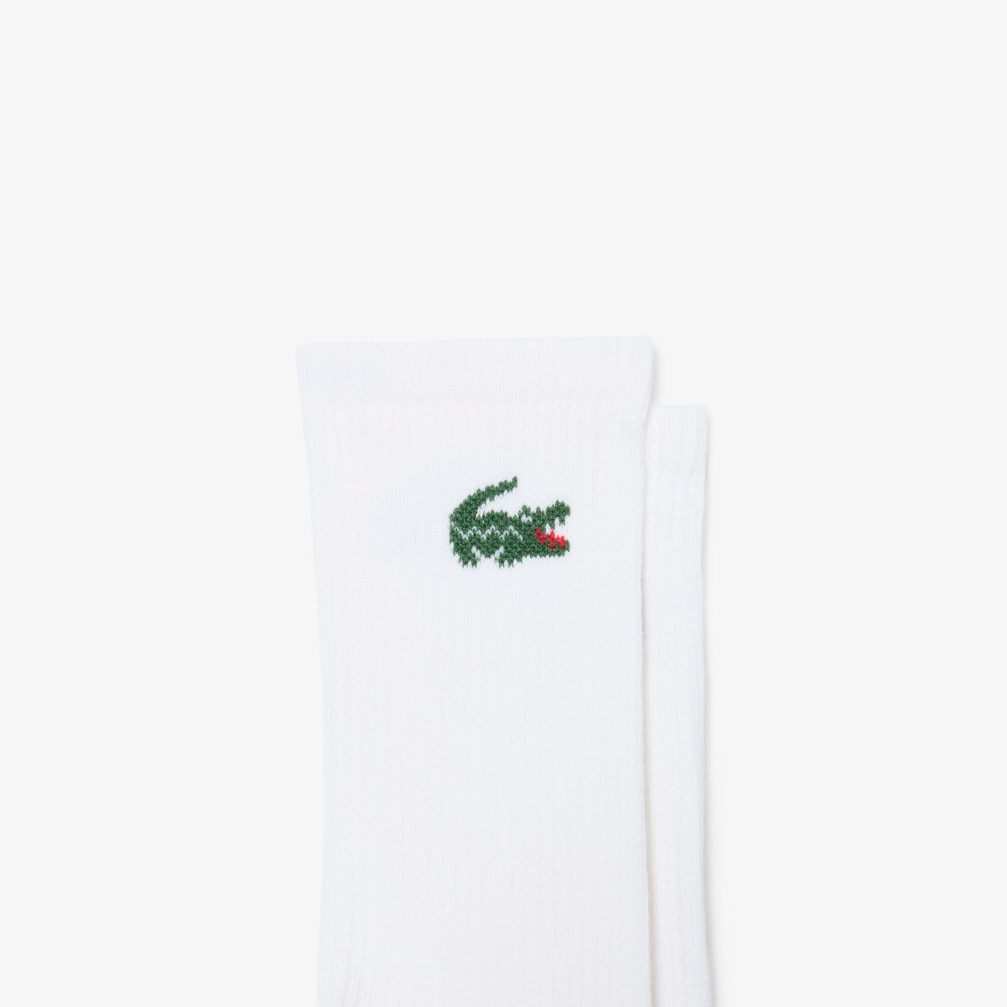 Lacoste 6-Pack Sport Socks - White - crocodile logo detail