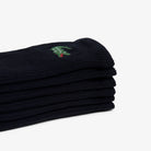 Lacoste 6-Pack Sport Socks - Black - folded sock detail