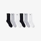 Lacoste 6-Pack Sport Socks - White / Silver Chine / Black - alternate product view