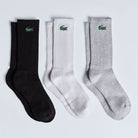 Lacoste 6-Pack Sport Socks - White / Silver Chine / Black - colour assortment view