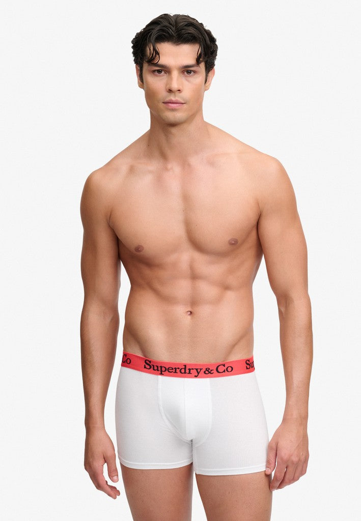 Superdry & Co 3-Pack Trunks Black/Charcoal/Optic