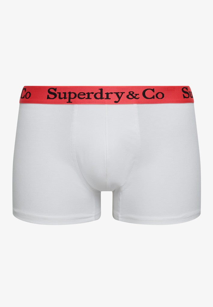 Superdry & Co 3-Pack Trunks Black/Charcoal/Optic