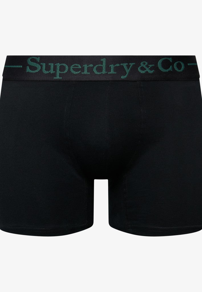 Superdry & Co Seasonal Boxer Briefs Black/Navy/Enamel Green
