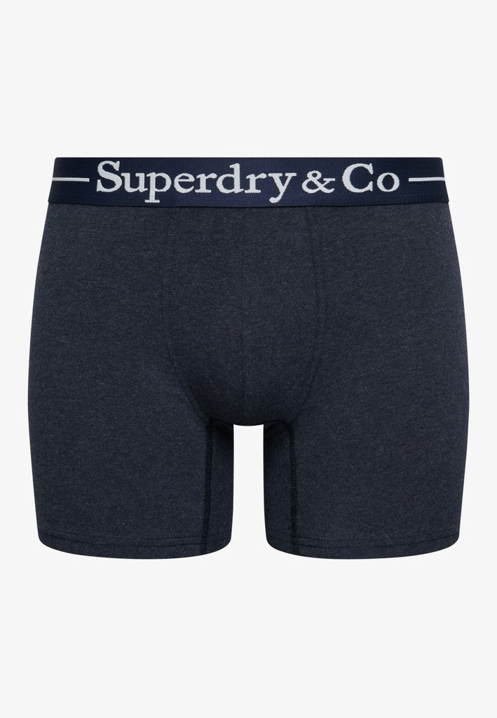 Superdry & Co Seasonal Boxer Briefs Navy Marl/Indigo Marl/Blue Grit