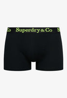 Superdry & Co 3-Pack Trunks Black/Black/Black/Neon