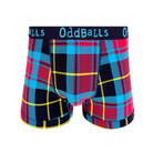 OddBalls Tartan Men’s Cotton Boxer Shorts – Checked Print Underwear