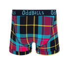 OddBalls Tartan Men’s Cotton Boxer Shorts – Checked Print Underwear