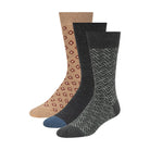 Ted Baker men's 3 pack mixed print crew socks Green - side view