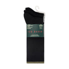 Ted Baker 3 Pack Crew Socks – Cotton Blend, Black