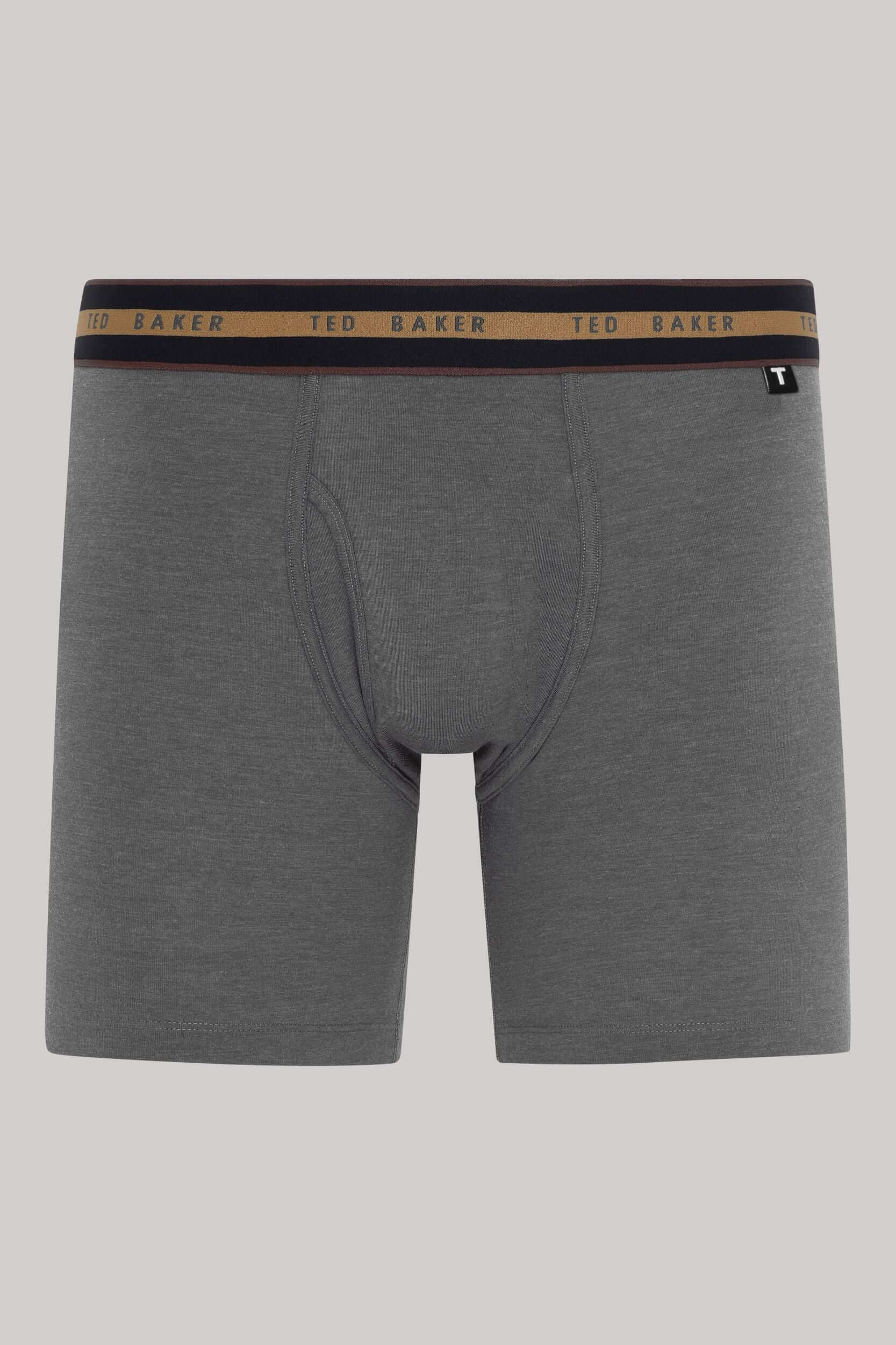 Ted Baker 3 Pack Cotton Stretch Boxer Briefs - Black/Grey/Black