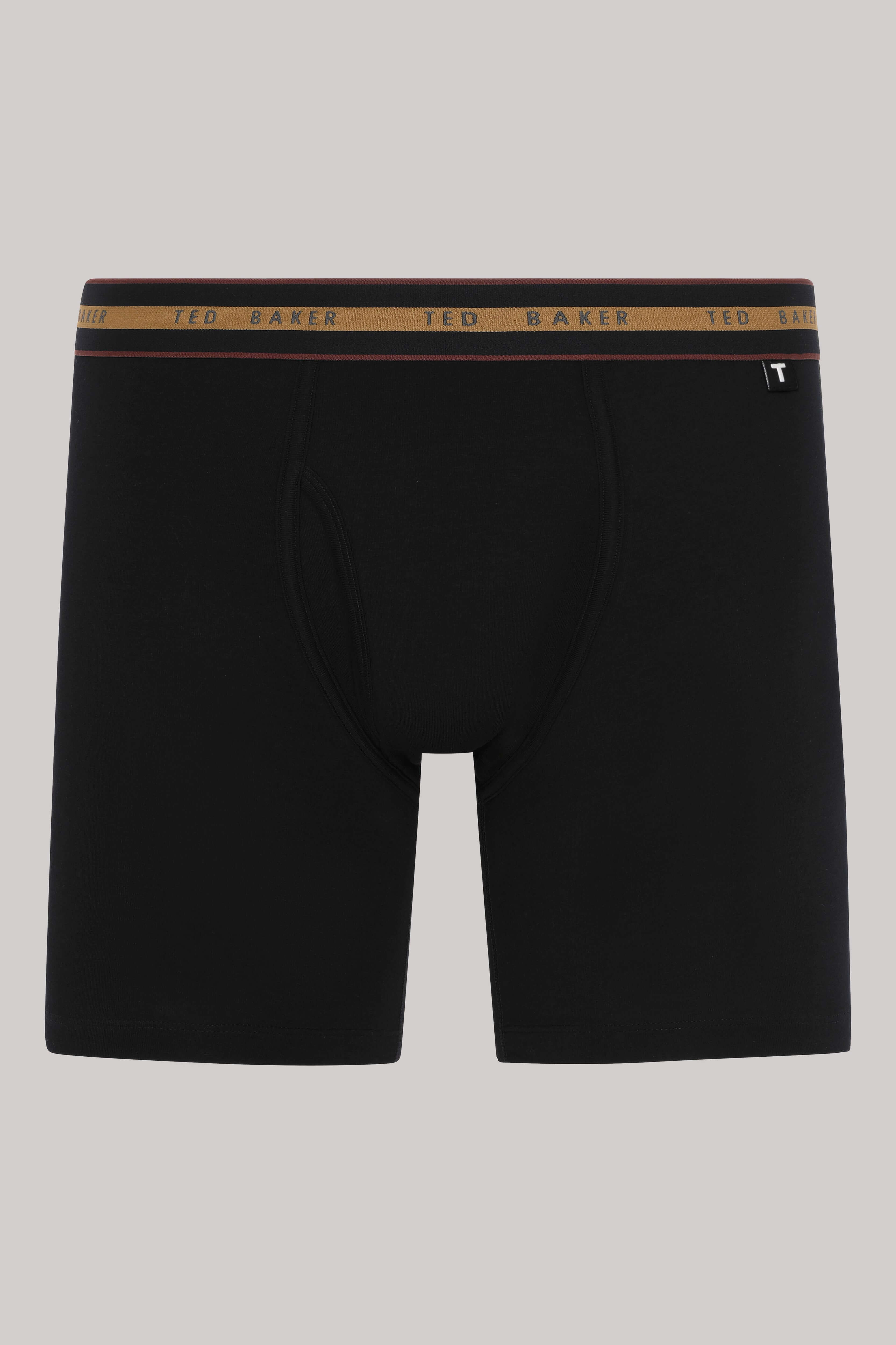 Ted Baker 3 Pack Cotton Stretch Boxer Briefs - Black/Grey/Black