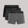 Ted Baker 3 Pack Cotton Stretch Trunks - Black Print