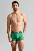 Ted Baker 3 Pack Cotton Stretch Trunks - Green/Grey/Peacoat