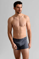 Ted Baker Mens Three Pack Cotton Stretch Trunks - Grey Sangs/Geo Twist/Grey