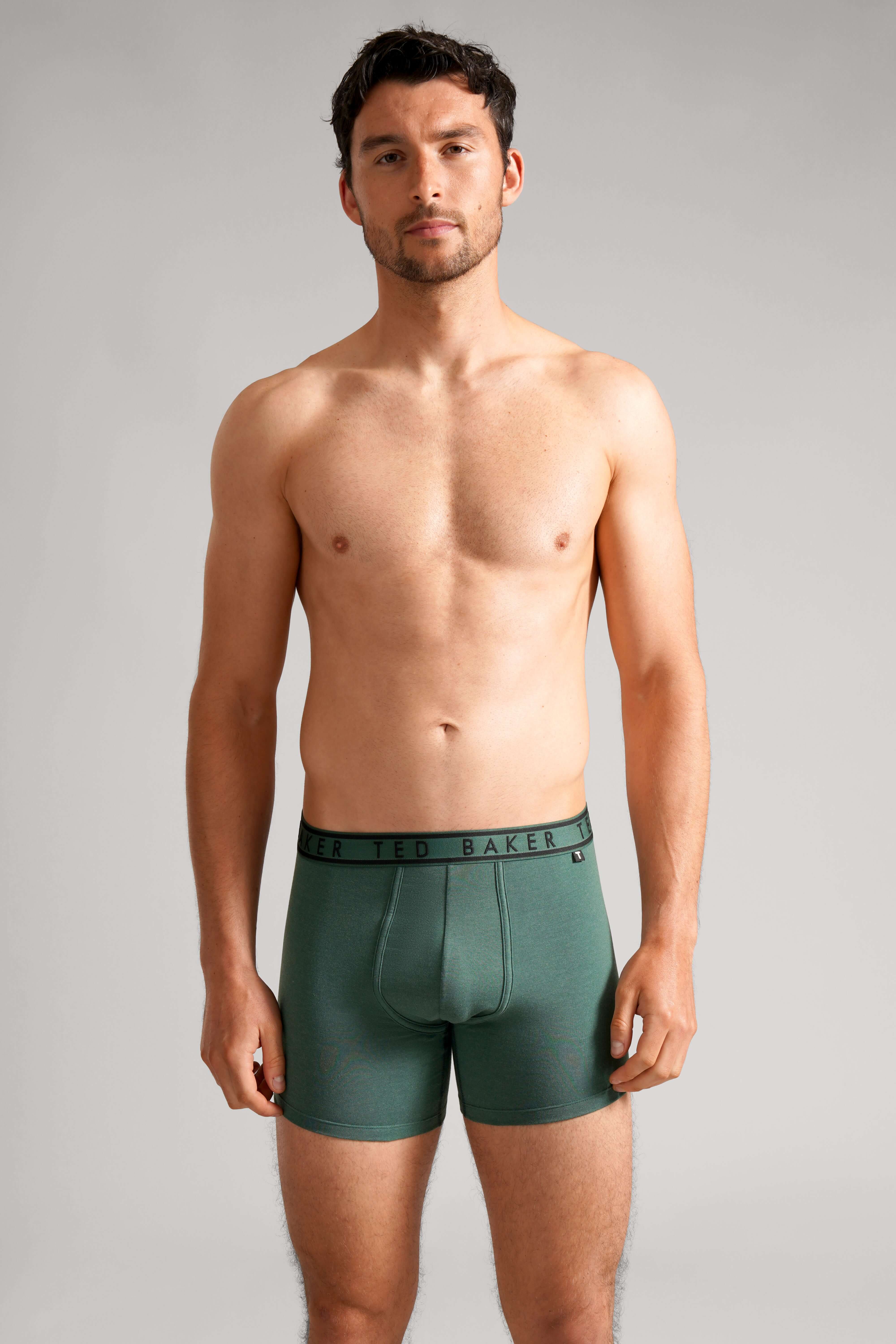 Ted Baker 3-Pack Boxer Briefs, Midnight Sail/ Weathervane/ Trekking Green