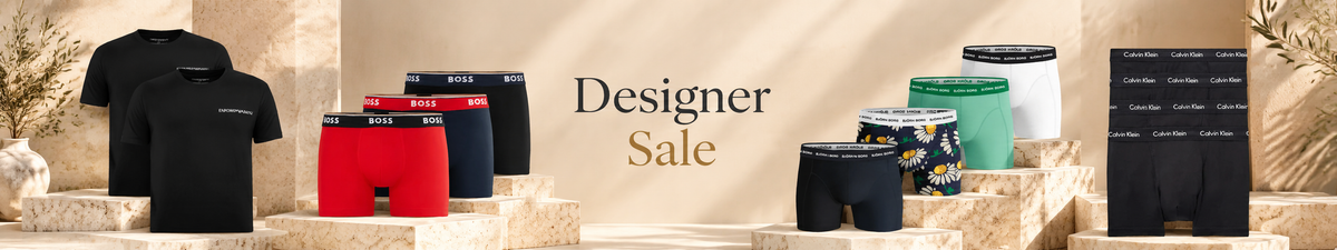 Men's designer underwear, T-shirts and Socks sale
