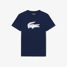 Shop the Lacoste men’s Ultra Dry sport T-shirt with moisture-wicking technical jersey, a regular fit and oversized crocodile logo. Style TH2042.