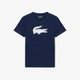 Shop the Lacoste men’s Ultra Dry sport T-shirt with moisture-wicking technical jersey, a regular fit and oversized crocodile logo. Style TH2042.
