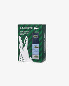 Lacoste TH2273 RFB 3-Pack Slim Fit Cotton Crew Neck T-Shirts – Lacoste three-pack box with navy, light blue and silver marl cotton T-shirts