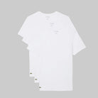Lacoste TH9008-001 3-Pack Slim Fit V-Neck T-Shirts White - pack