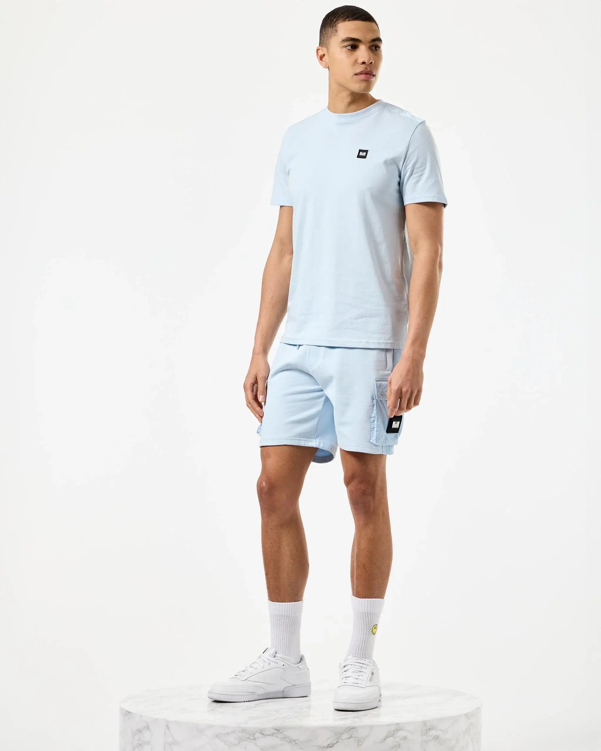 Weekend Offender Pink Sands Jogger Shorts | Ocean Wave