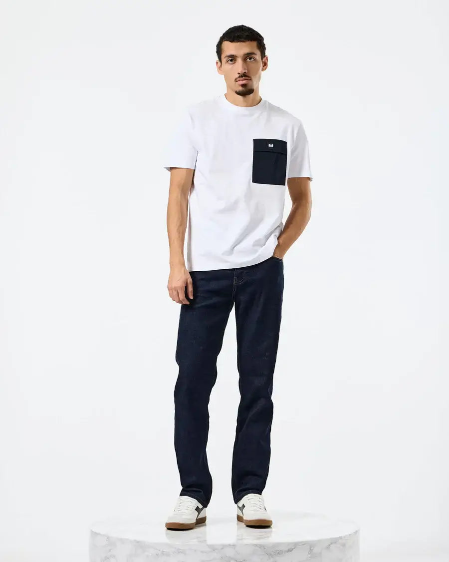 Weekend Offender Stiniva T-Shirt 100% cotton | White/Navy