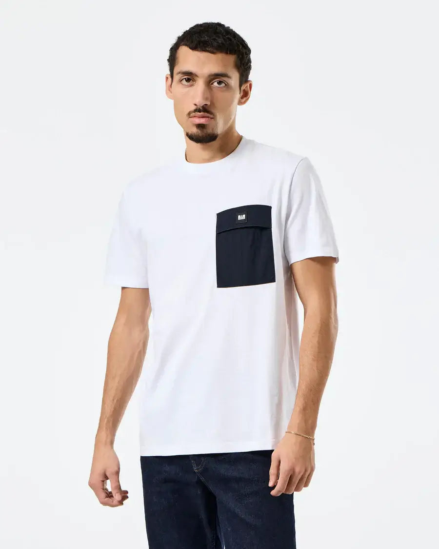 Weekend Offender Stiniva T-Shirt 100% cotton | White/Navy