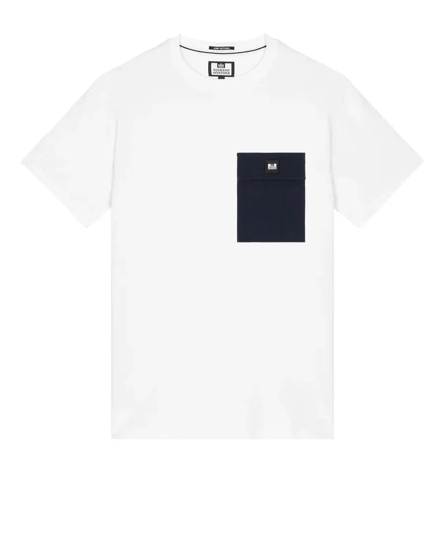 Weekend Offender Stiniva T-Shirt 100% cotton | White/Navy