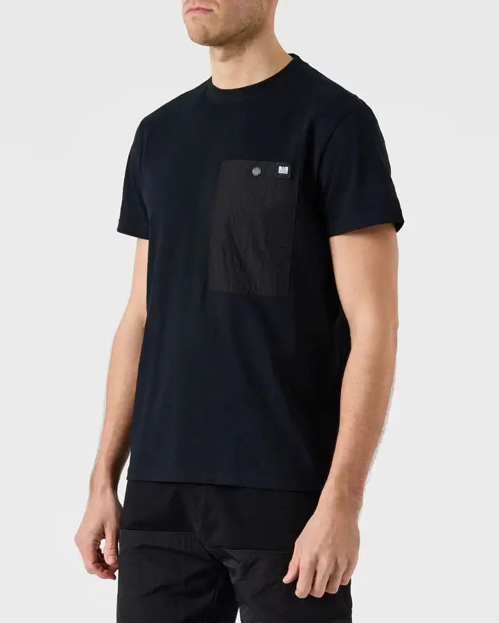 Weekend Offender Garcia Overlay T-Shirt | Navy