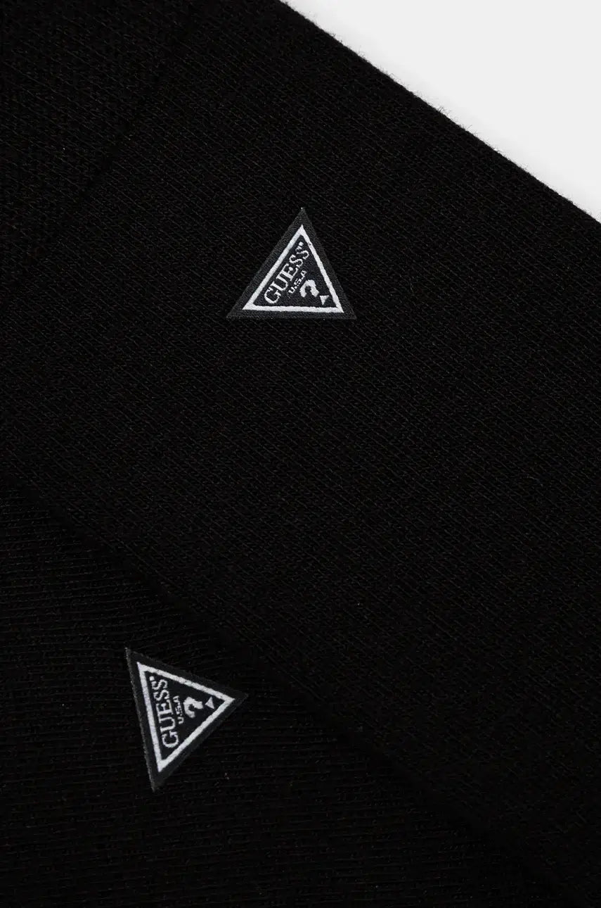Guess Men’s Regular Crew Socks – 1 Pack, Black & Smart Blue