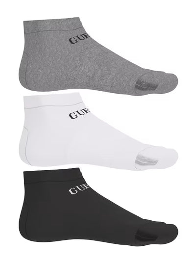 GUESS Sneaker Socks 3 Pack – Low Cut Cotton Blend