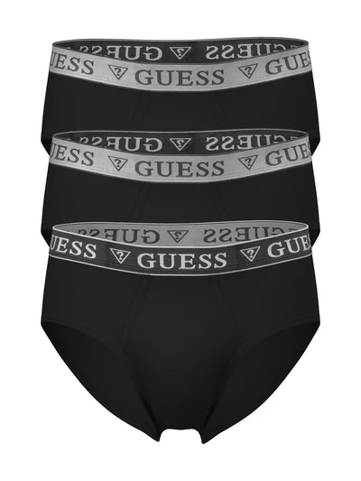 GUESS Men's 3-Pack Briefs – Jet Black