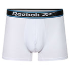 Reebok Mens Bamboo 3 Pack Balen Trunks - Black/White/Blue Slate