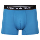 Reebok Mens Bamboo 3 Pack Balen Trunks - Black/White/Blue Slate