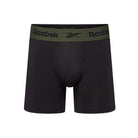 Reebok Nikhill 3 pack trunks - Black/Grit Green Print/Grit Green - image 5