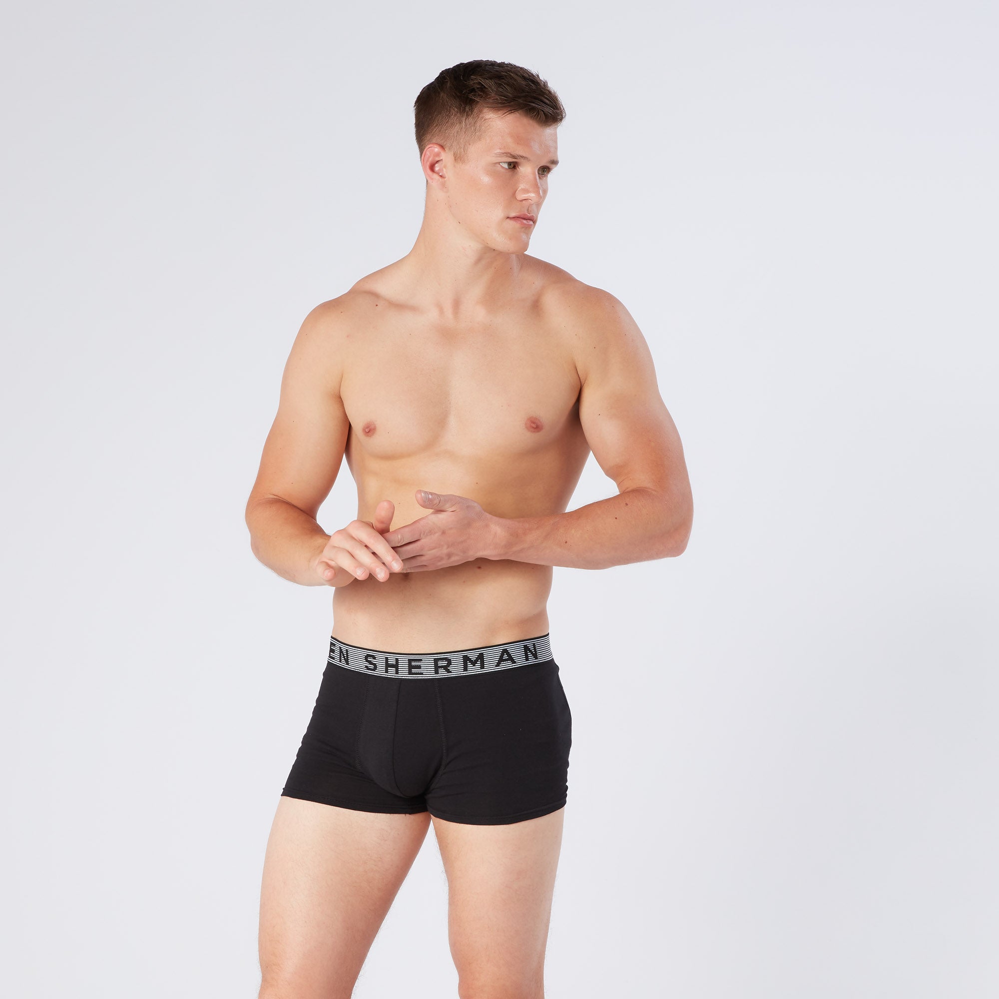 Ben Sherman Bray 3 Pack Boxer Shorts – Men’s Trunks, Black