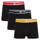 Ben Sherman Bruno 3 Pack Boxer Shorts – Men’s Stretch Cotton Trunks, Black