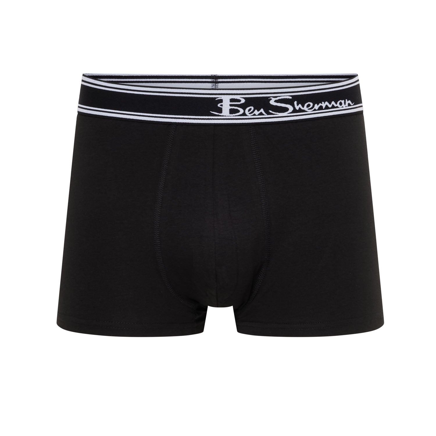 Ben Sherman Bruno 3 Pack Boxer Shorts – Men’s Stretch Cotton Trunks, Black